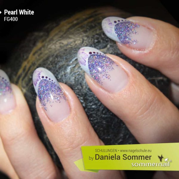Farbgel Pearl White