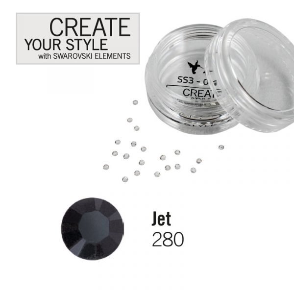 SWAROVSKI ELEMENTS SS3 - Jet – sommernail