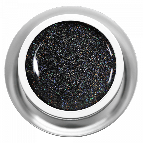 Farbgel Black Multiglitter