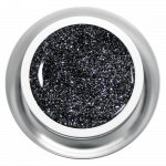 Farbgel Glitter Black Silver