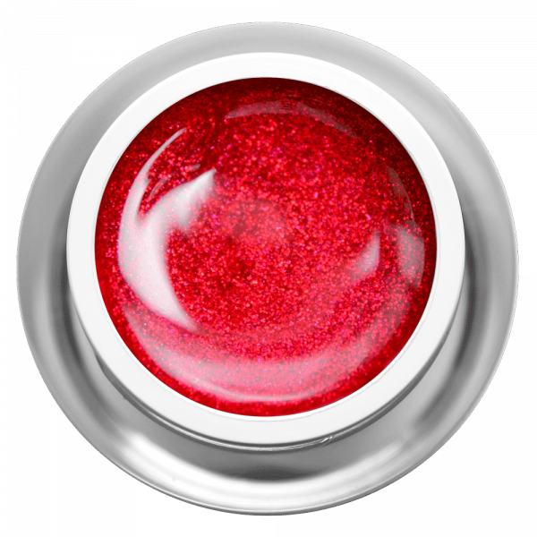 Farbgel Glitter Glamour Red