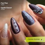 Farbgel Pure Plum, Farbgel Sparkle Diamant
