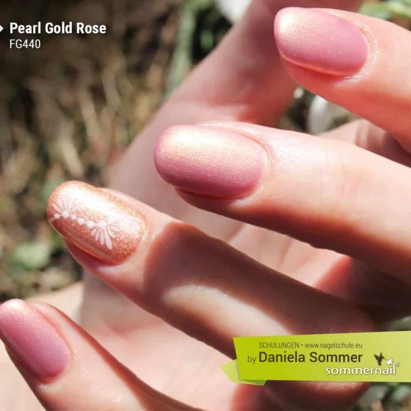 Farbgel Pearl Gold Rose