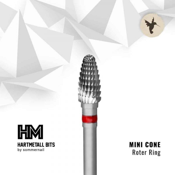 Hartmetall Fräser-Bit - Mini CONE Roter Ring – sommernail