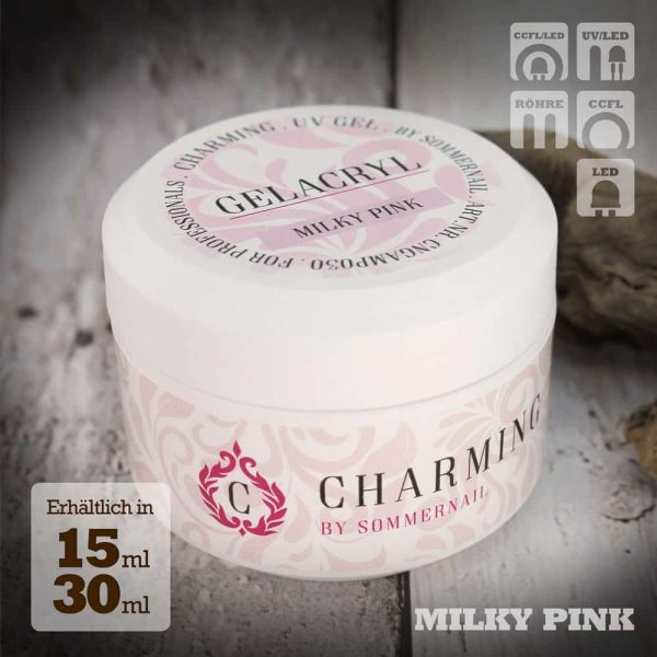 CHARMING - GELACRYL - milky pink – sommernail