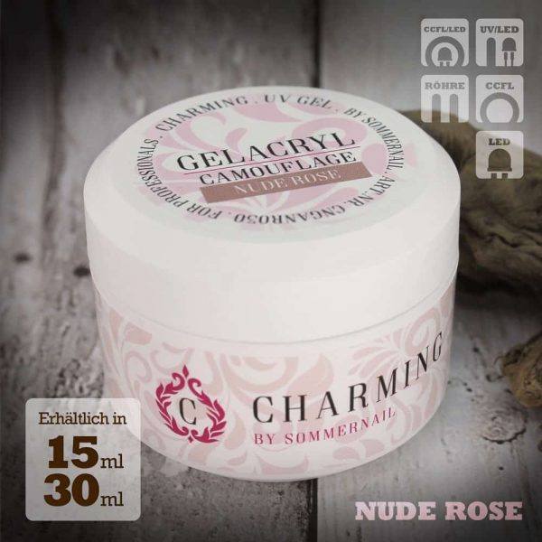 CHARMING - GELACRYL - Camouflagegel - nude rose – sommernail