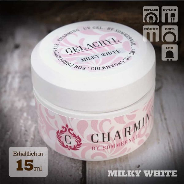 CHARMING GELACRYL - Milky White - 15ml – sommernail