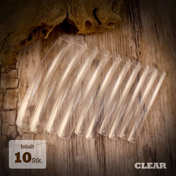 XXL Krallen-Tips - Clear - 10 Stk. – sommernail