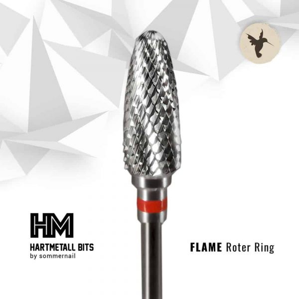 Hartmetall Fräser-Bit - FLAME Roter Ring – sommernail